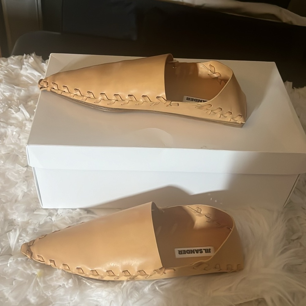 Jil Sander Flats Slip On Loafers in Brown Men’s EU 40 Made In Italy US Size 7